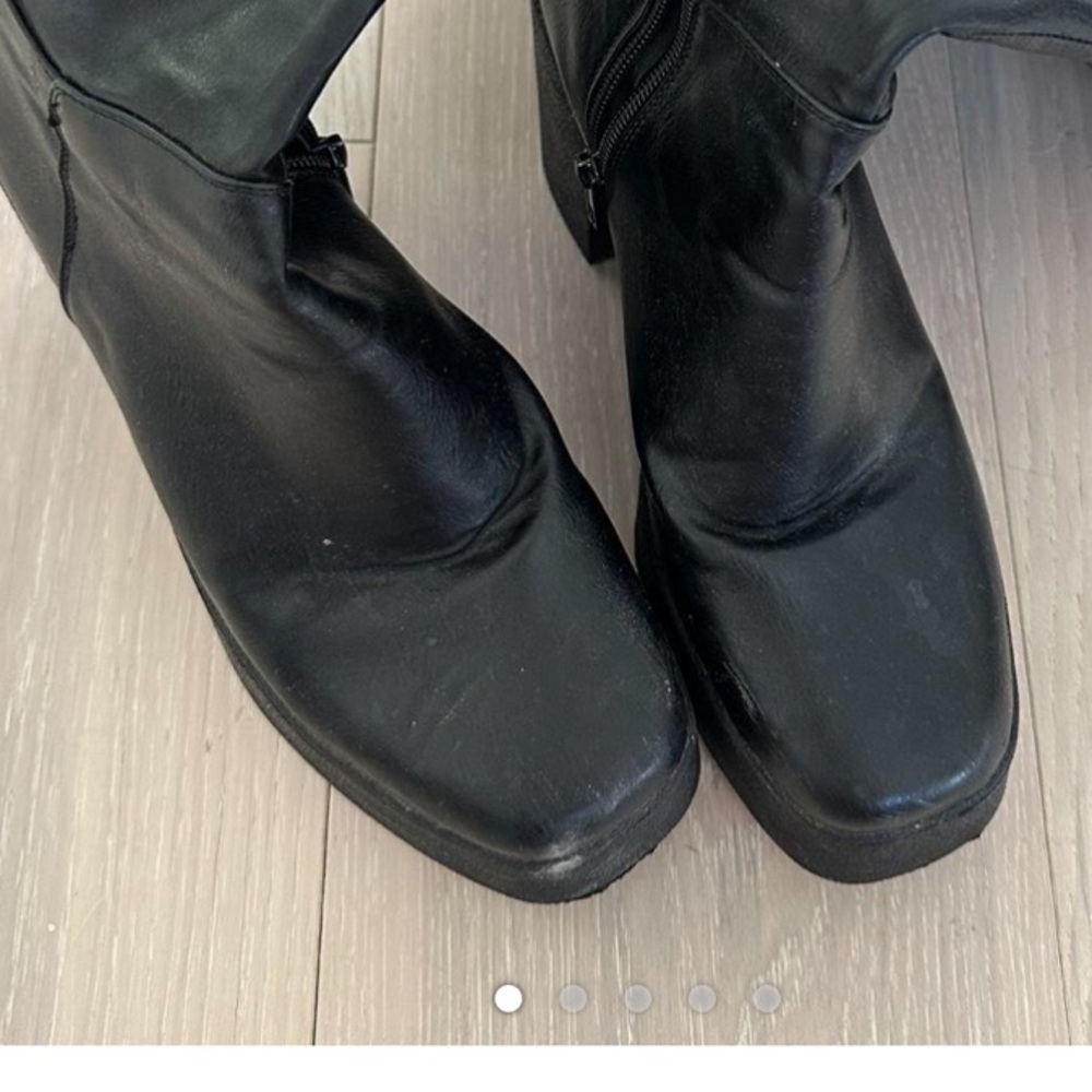 Moda Black Platform Shoes Sleek Design